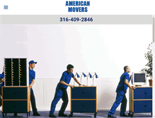 Tablet Screenshot of americanmoverswichita.com